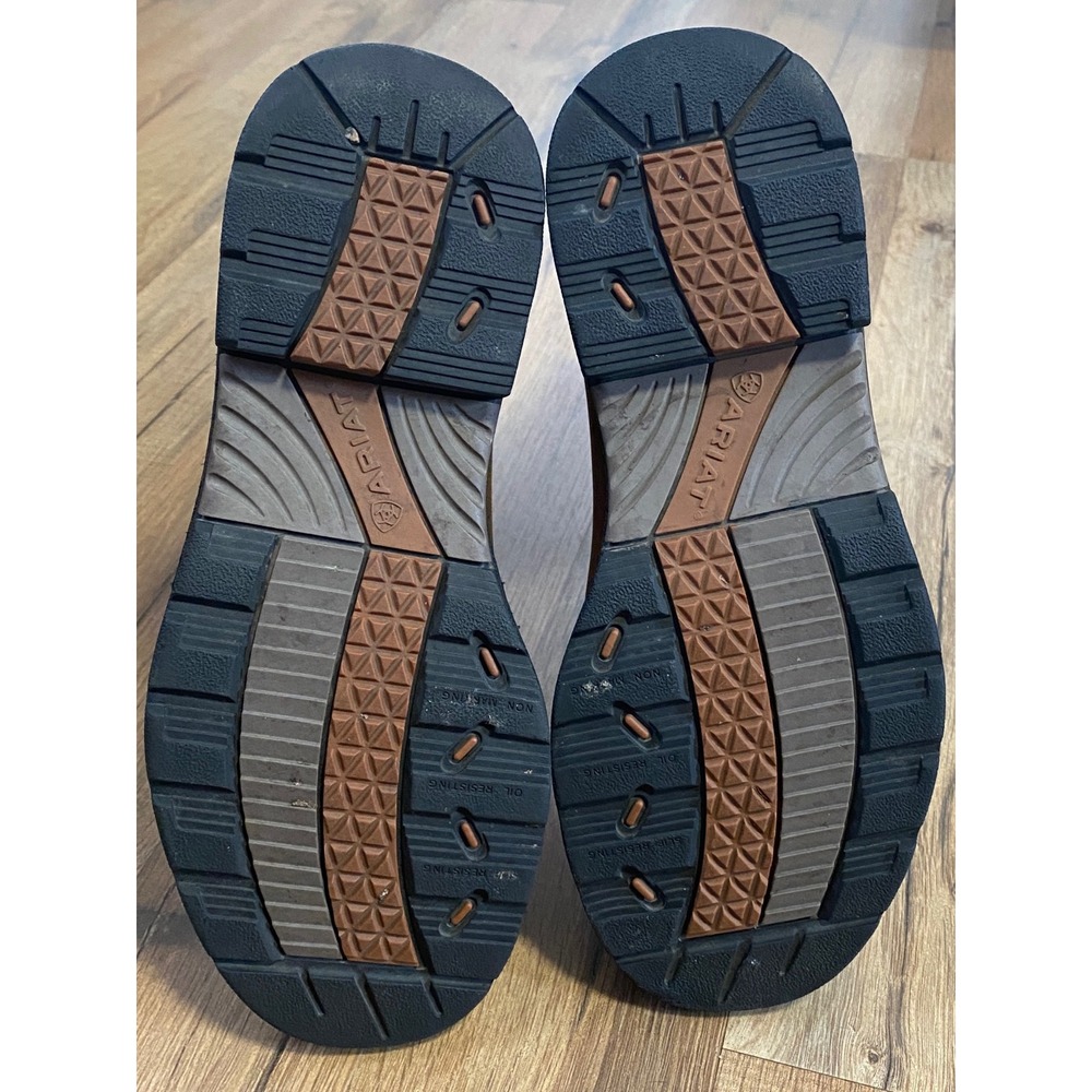 Ariat Western Cowboy Boots Tan Leather Embroidered Pull On Womens Size 7.5 - Picture 7 of 8